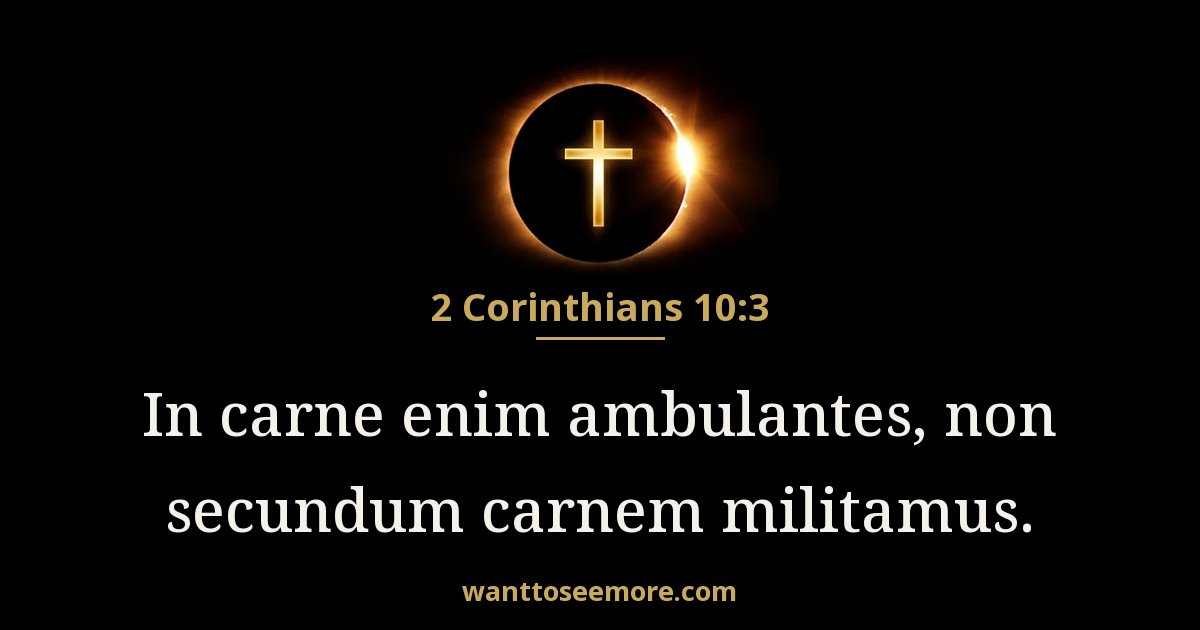 2 Corinthians 10:3