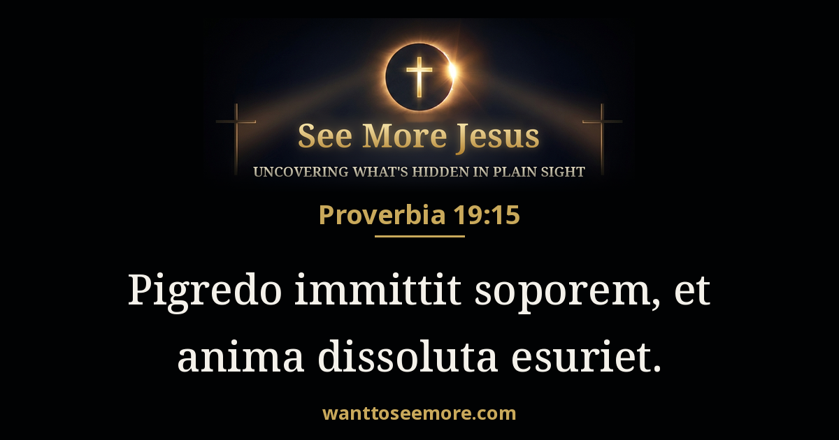 Proverbs 19:15
