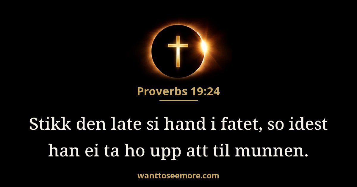Proverbs 19:24