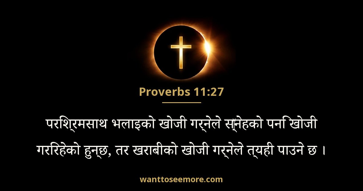 Proverbs 11:27
