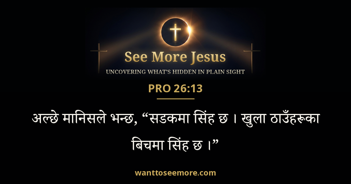 Proverbs 26:13