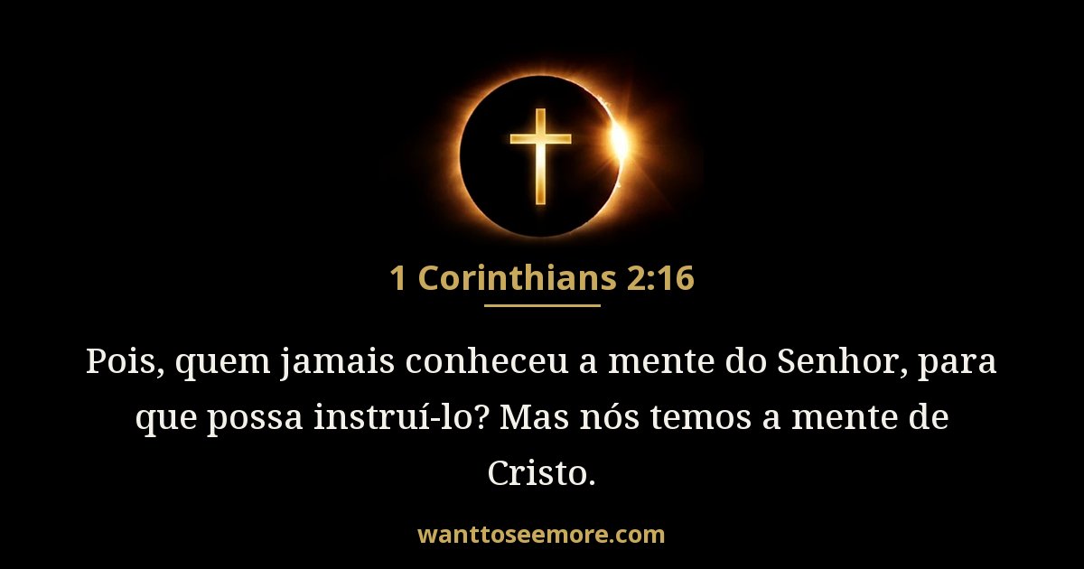 1 Corinthians 2:16