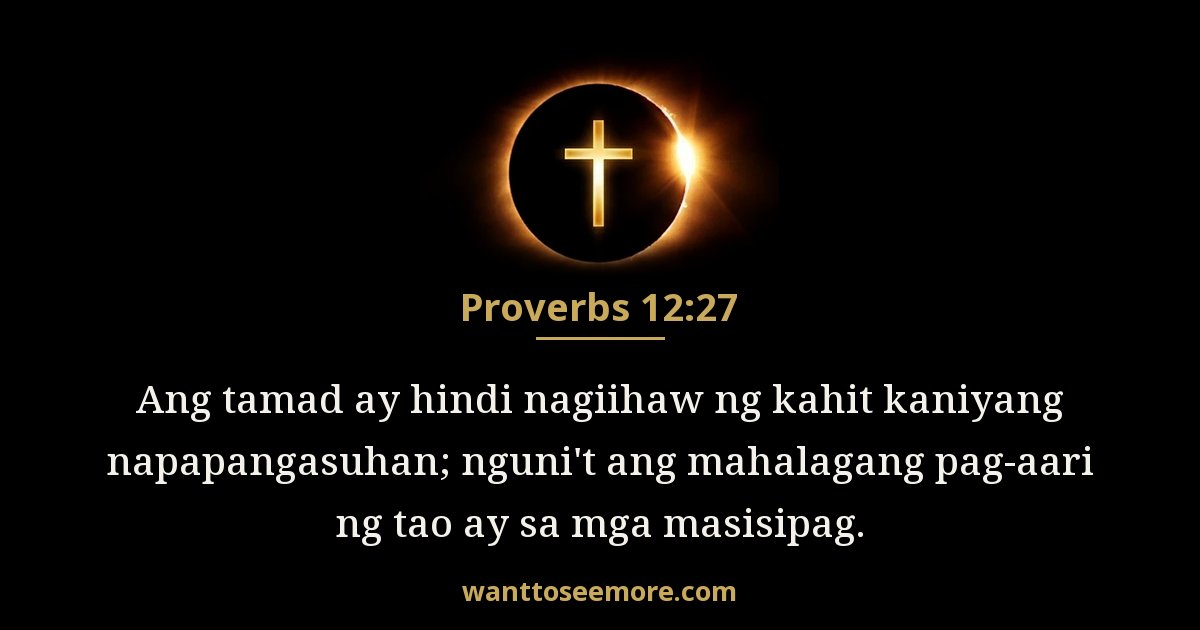 Proverbs 12:27