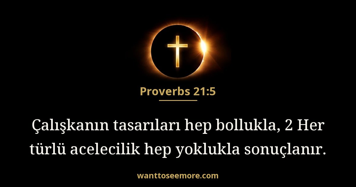 Proverbs 21:5