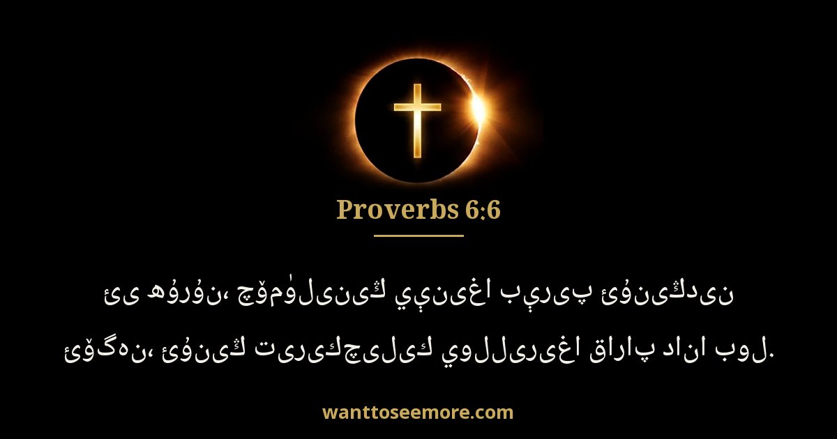 Proverbs 6:6