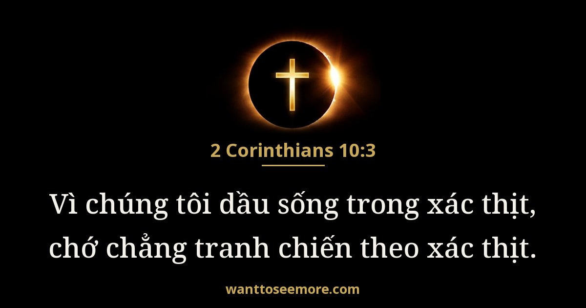 2 Corinthians 10:3