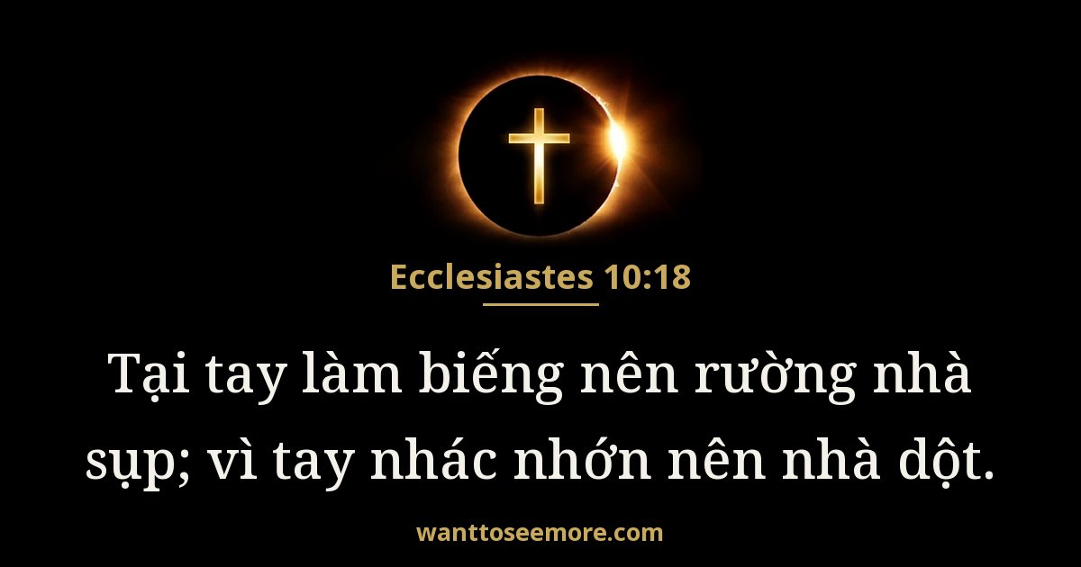 Ecclesiastes 10:18