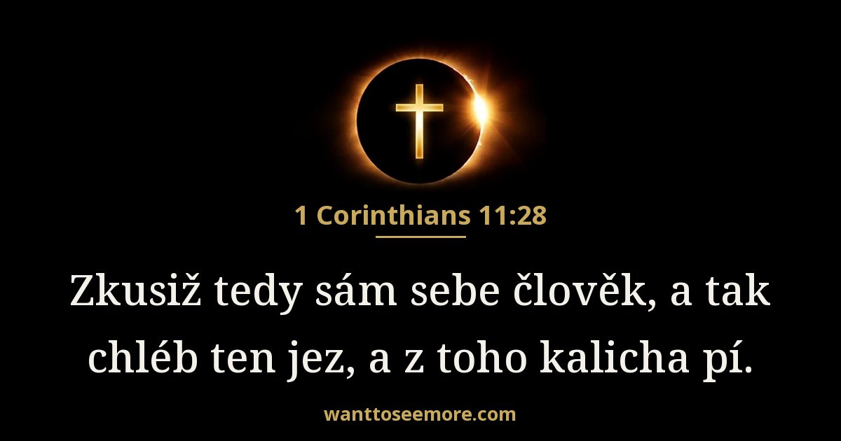 1 Corinthians 11:28