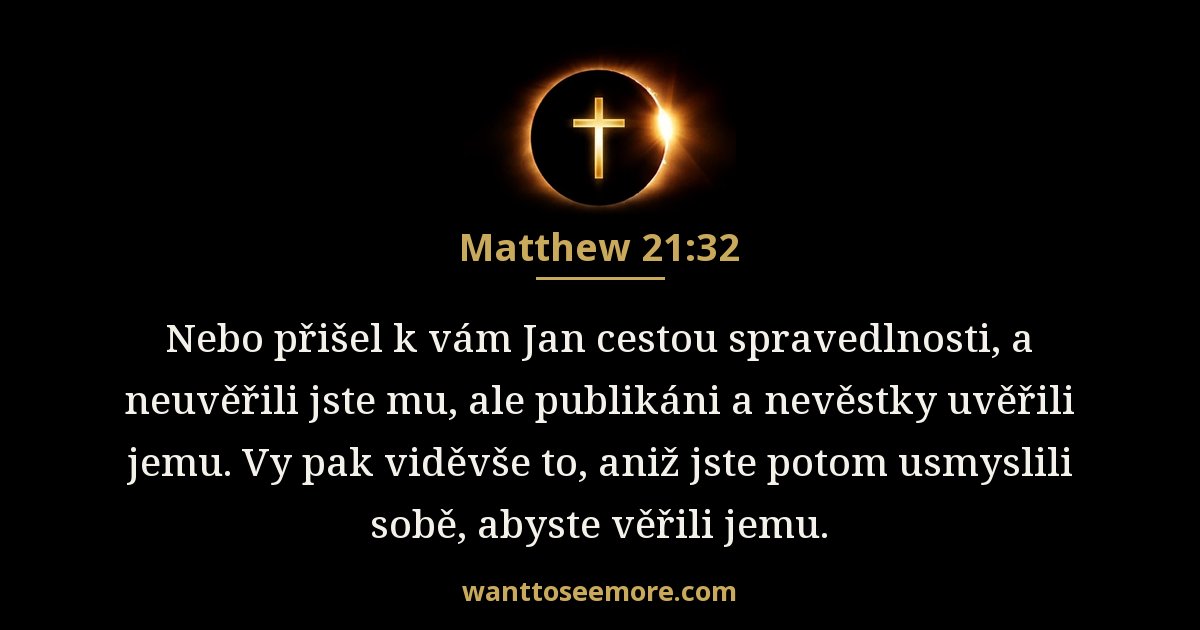 Matthew 21:32