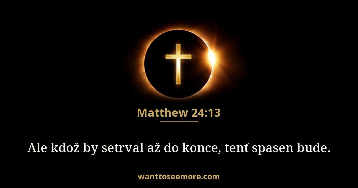 Matthew 24:13