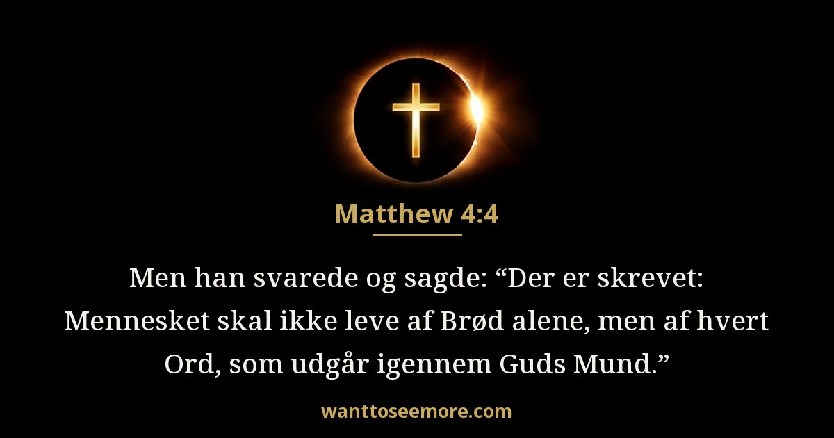 Matthew 4:4
