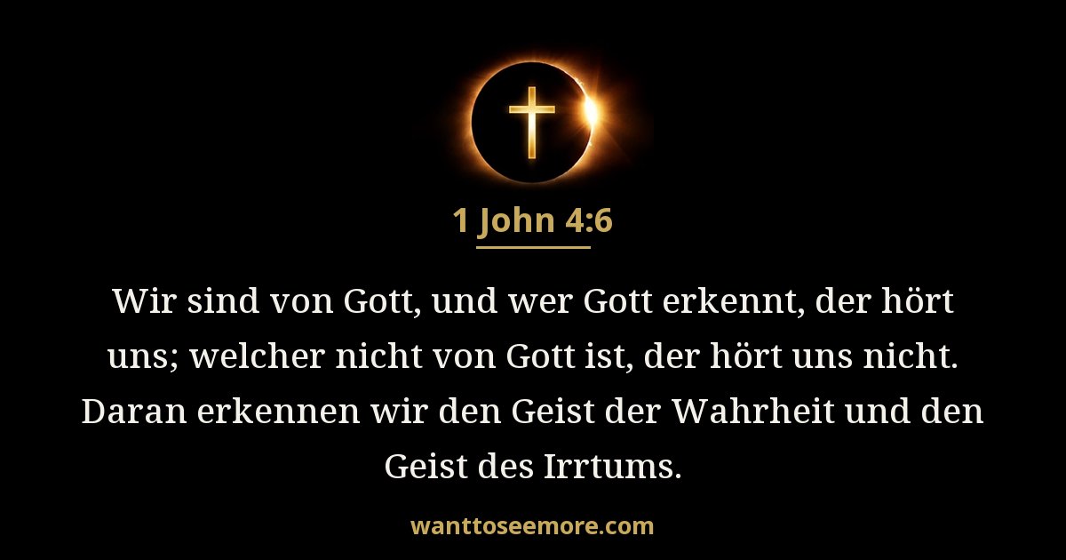 1 John 4:6