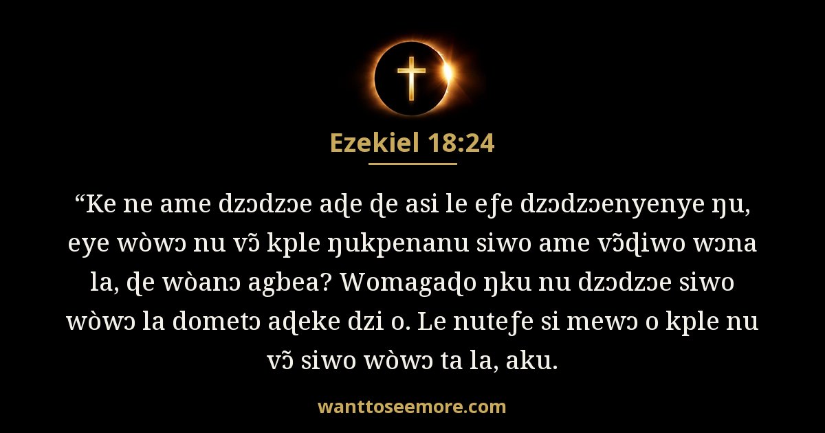 Ezekiel 18:24