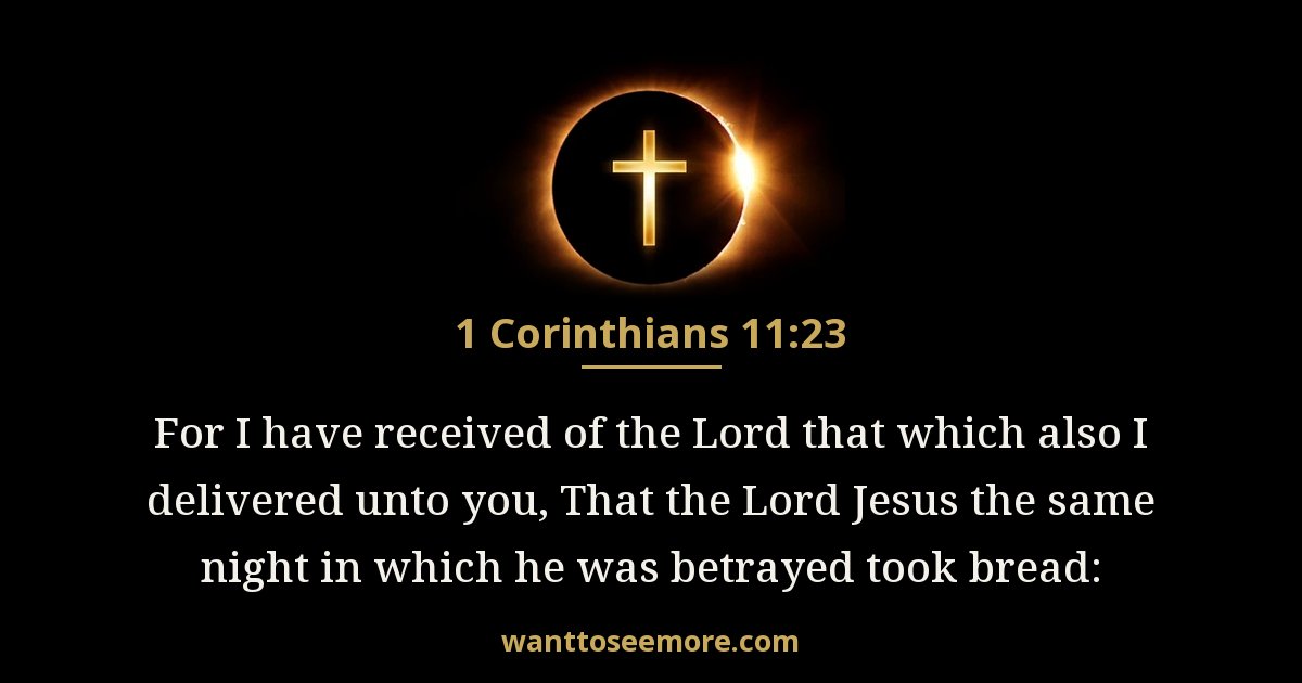 1 Corinthians 11:23