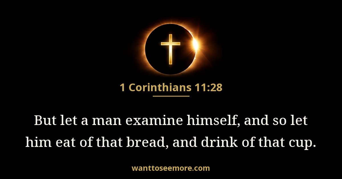 1 Corinthians 11:28