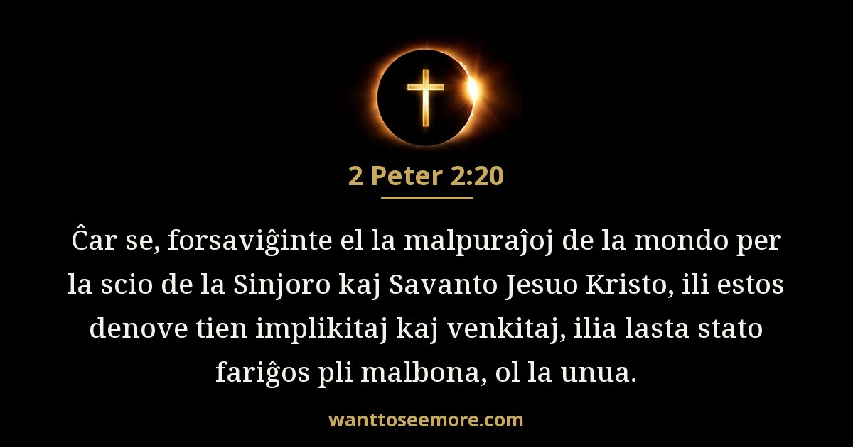 2 Peter 2:20