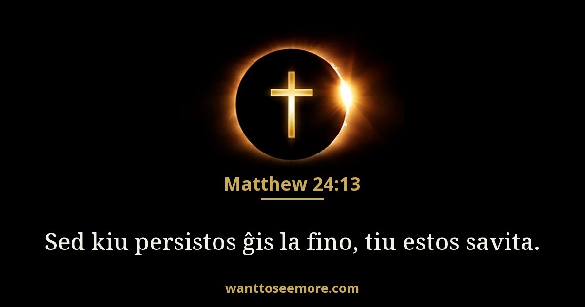 Matthew 24:13