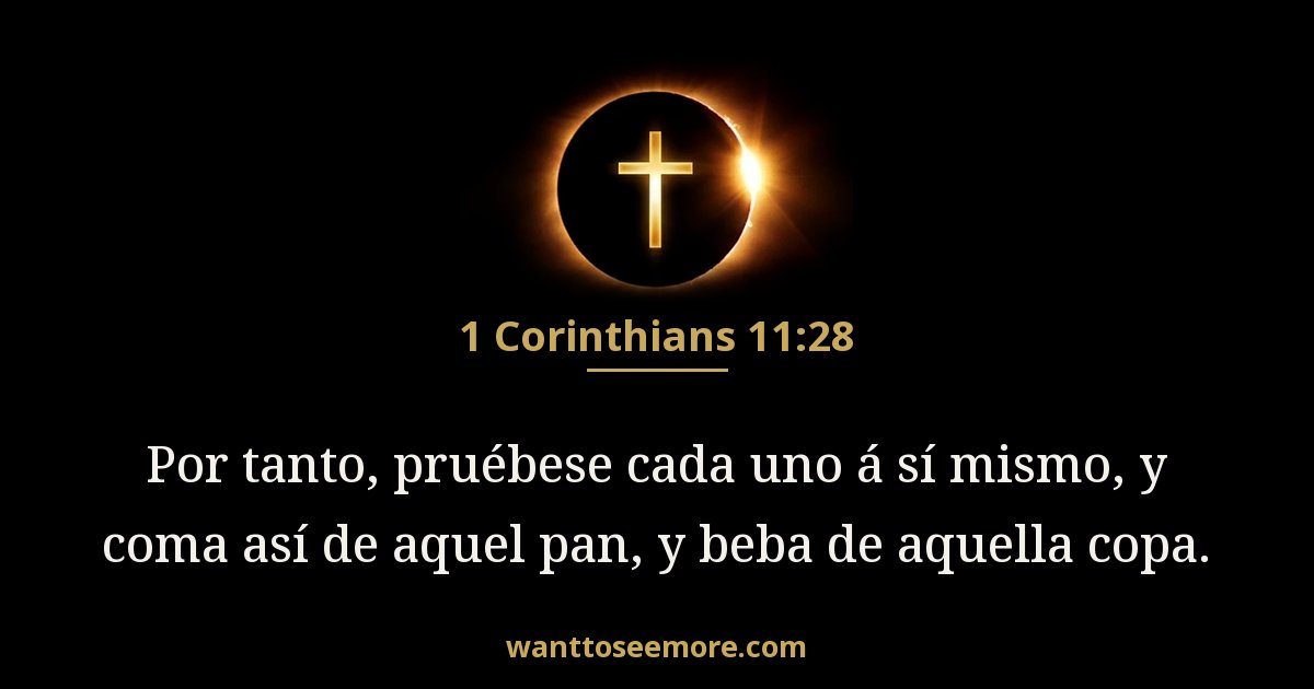 1 Corinthians 11:28