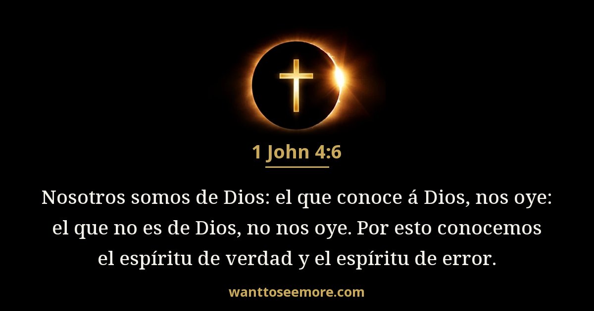 1 John 4:6