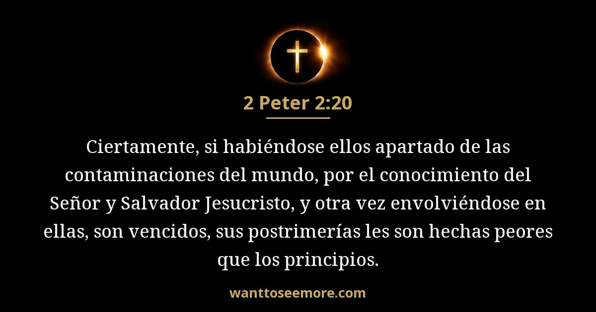 2 Peter 2:20