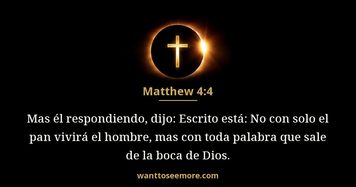 Matthew 4:4