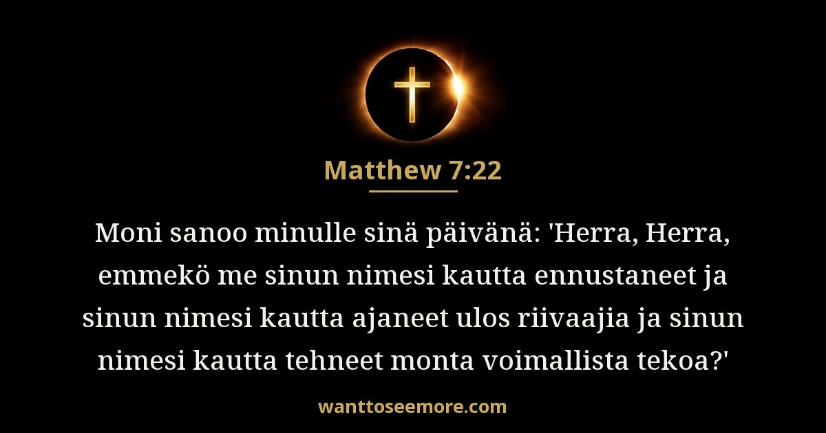 Matthew 7:22