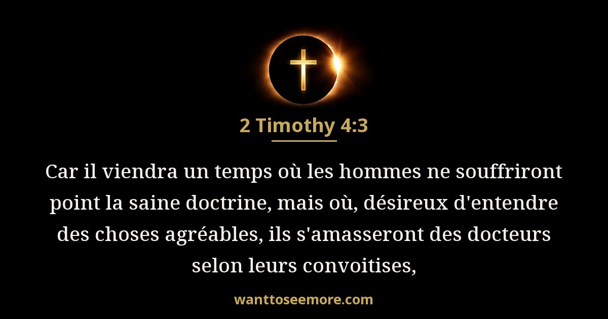 2 Timothy 4:3