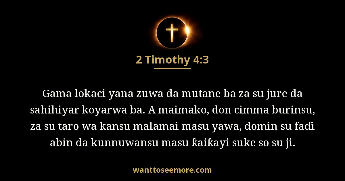 2 Timothy 4:3