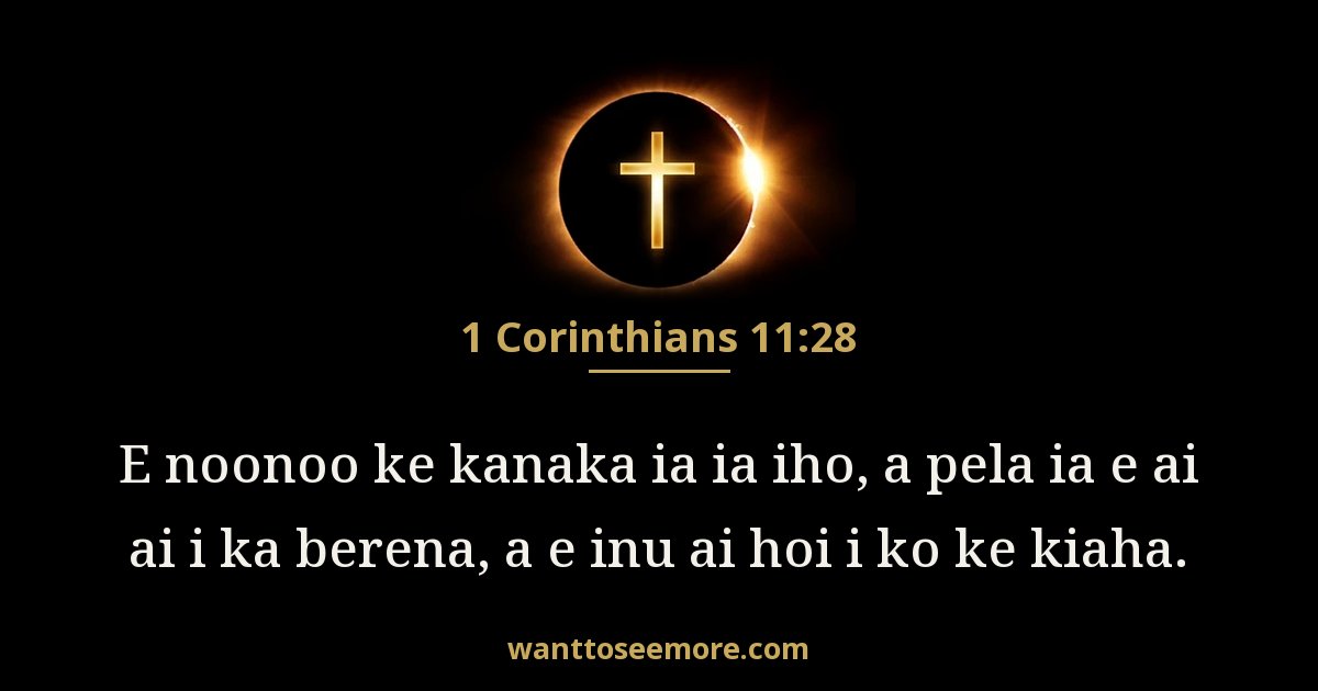 1 Corinthians 11:28
