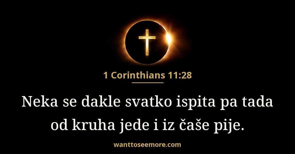 1 Corinthians 11:28