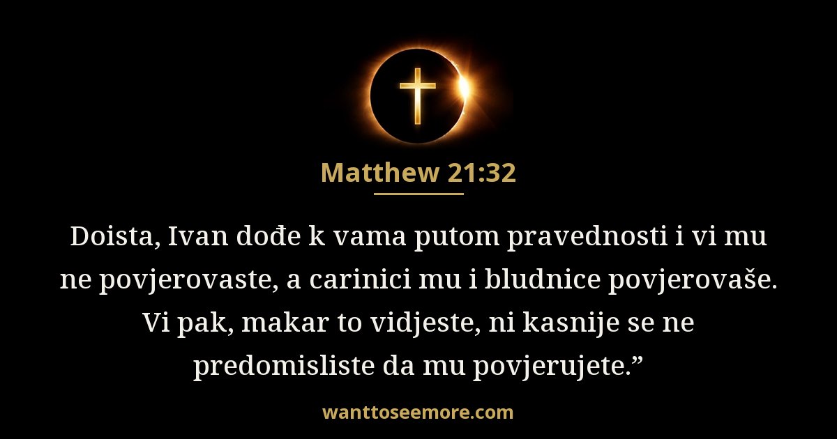 Matthew 21:32