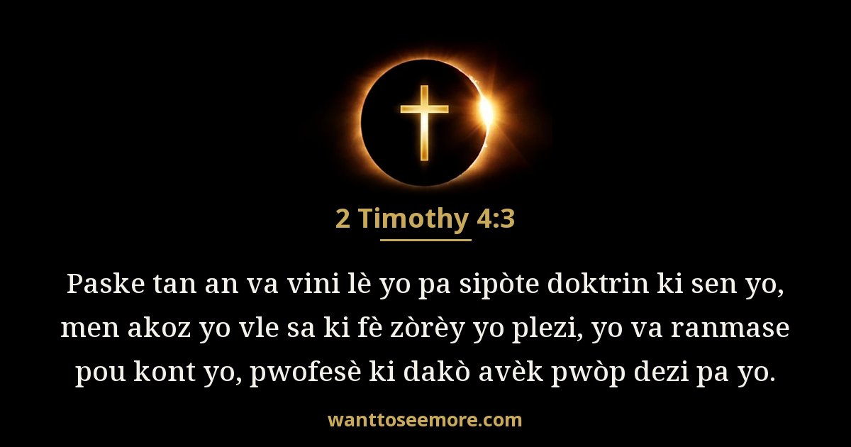 2 Timothy 4:3