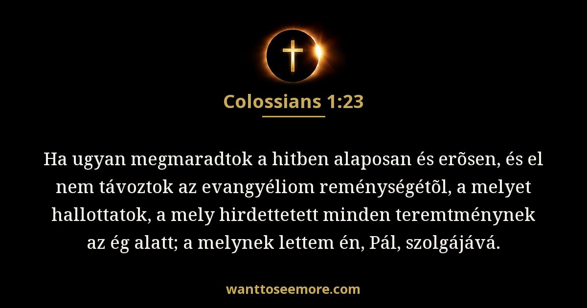 Colossians 1:23
