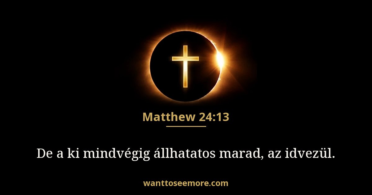 Matthew 24:13