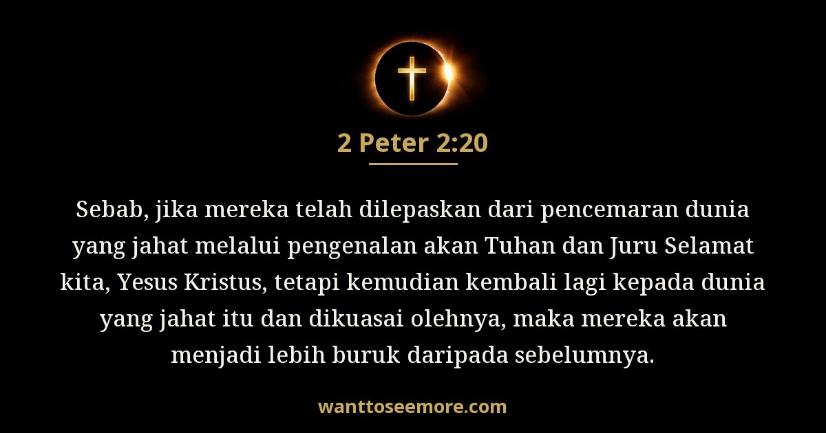 2 Peter 2:20