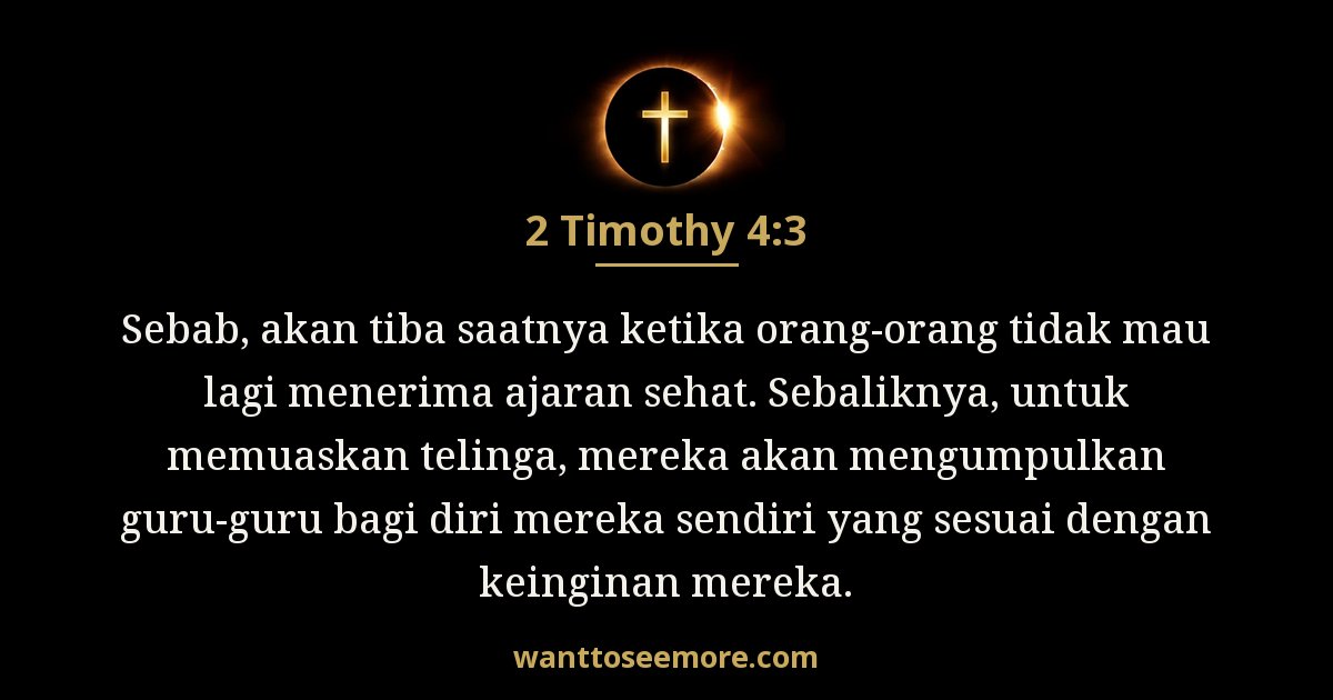 2 Timothy 4:3