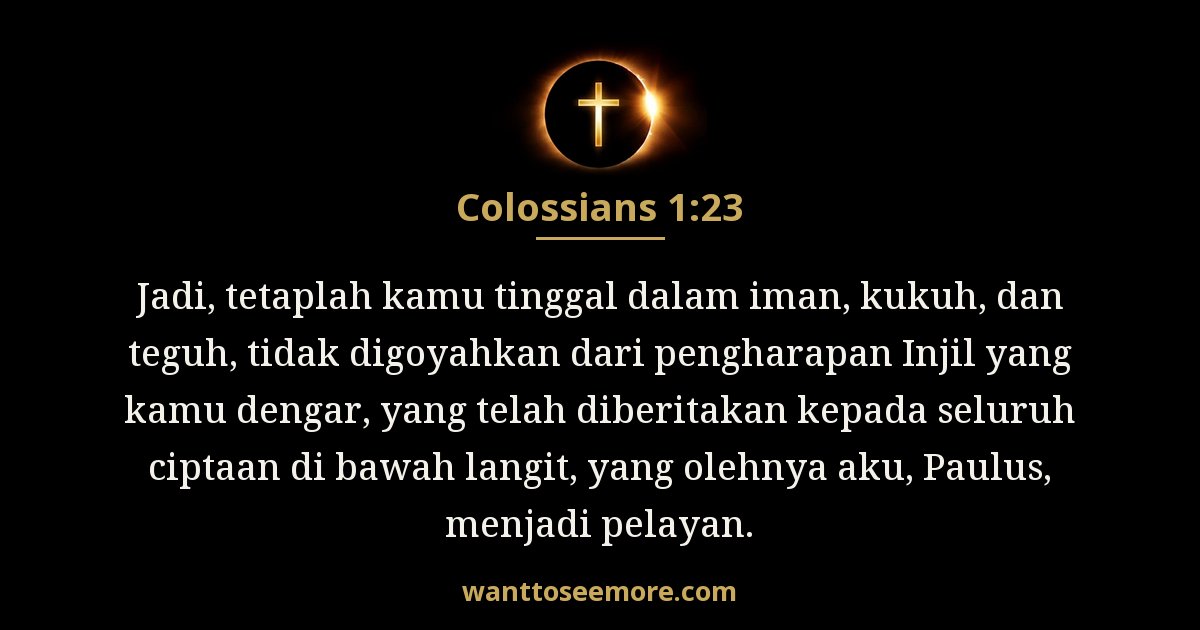 Colossians 1:23