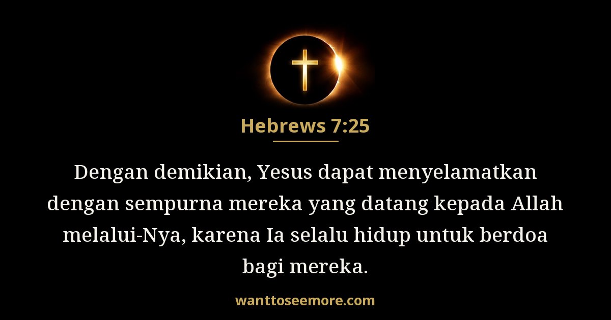 Hebrews 7:25