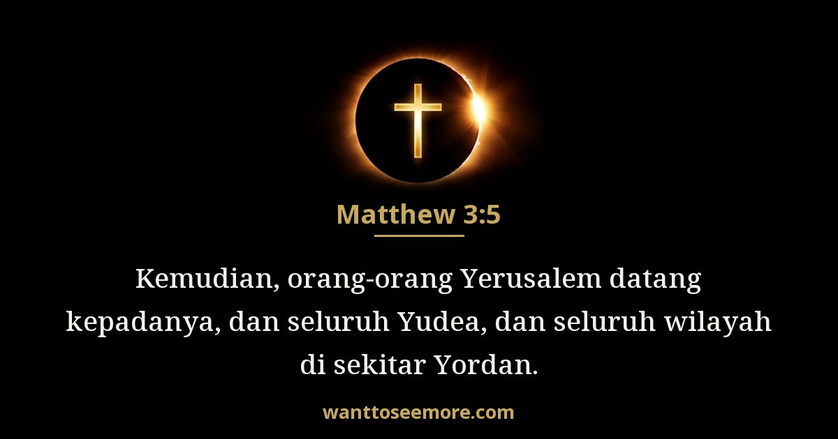 Matthew 3:5