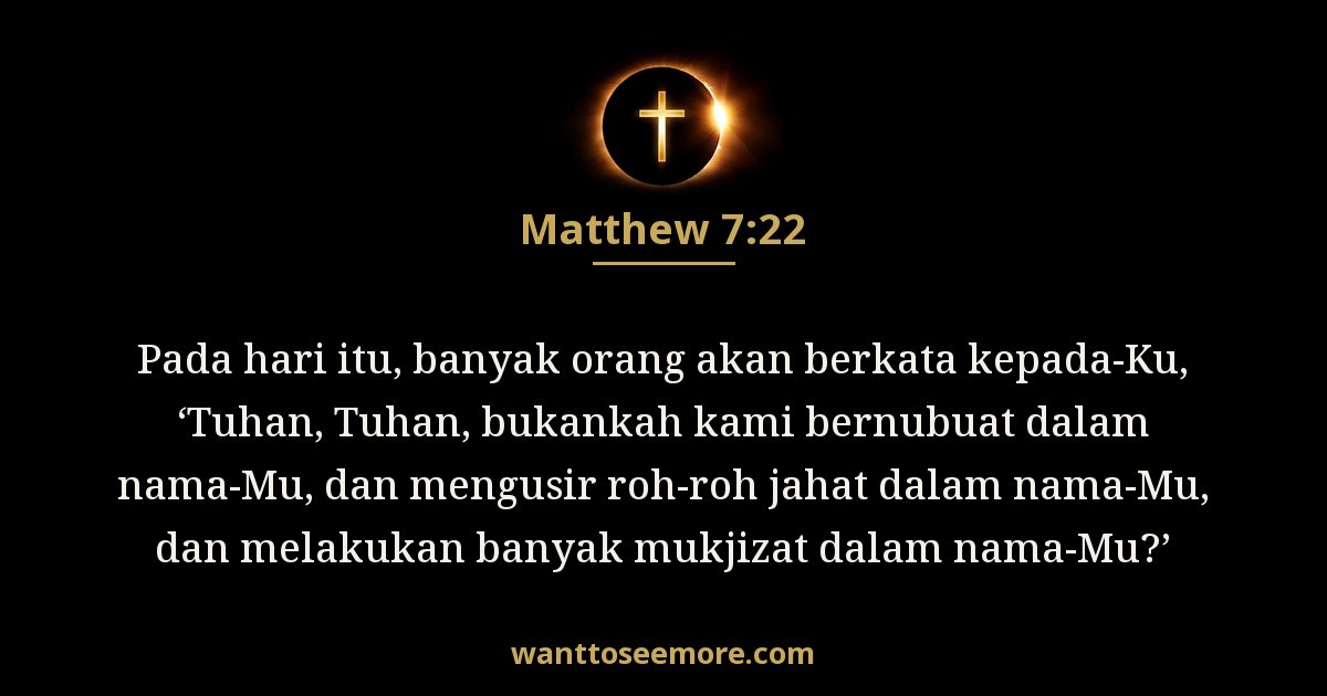 Matthew 7:22