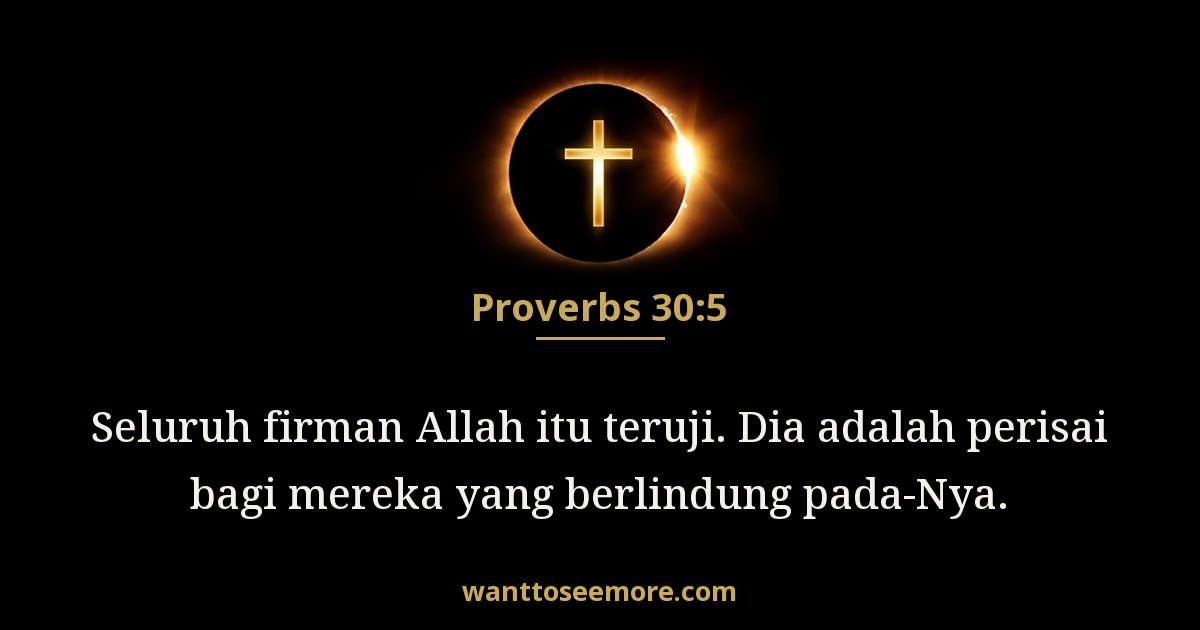 Proverbs 30:5