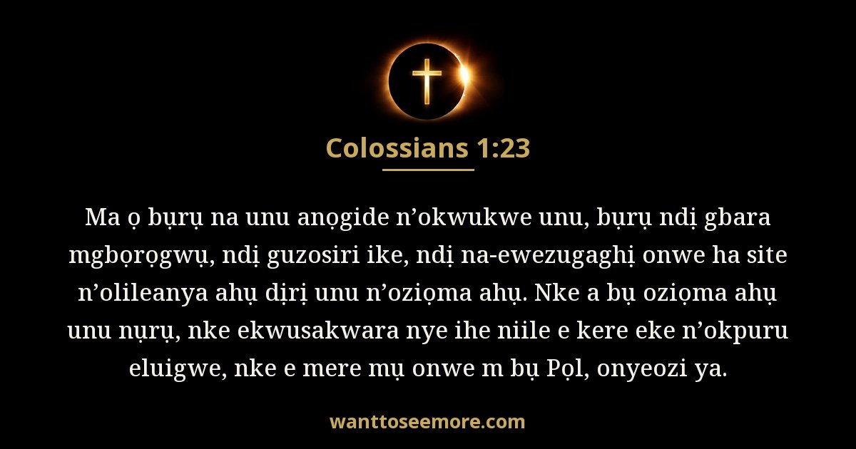 Colossians 1:23