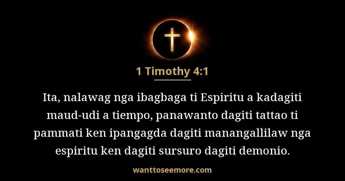 1 Timothy 4:1