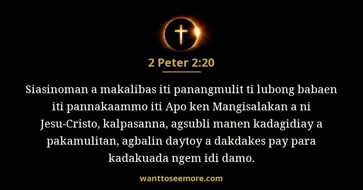 2 Peter 2:20