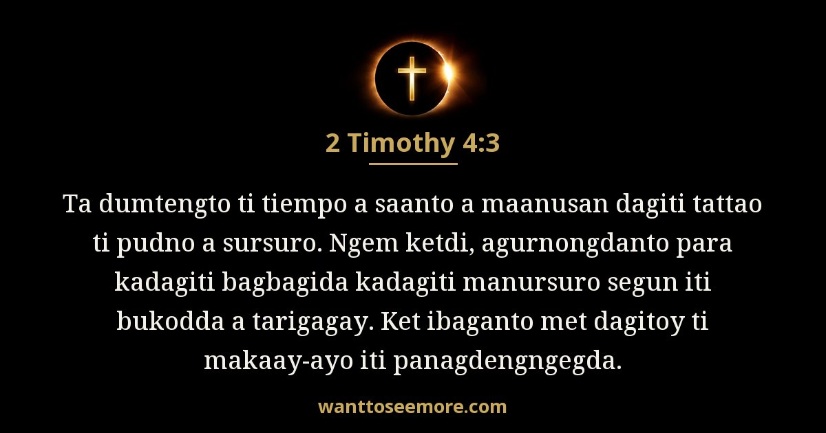 2 Timothy 4:3