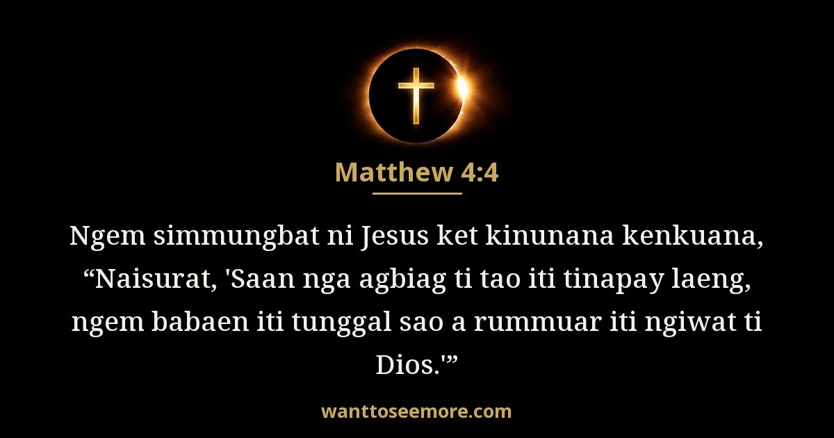 Matthew 4:4