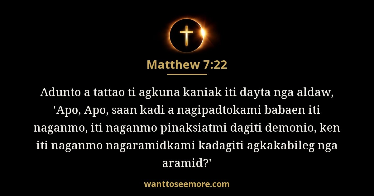 Matthew 7:22