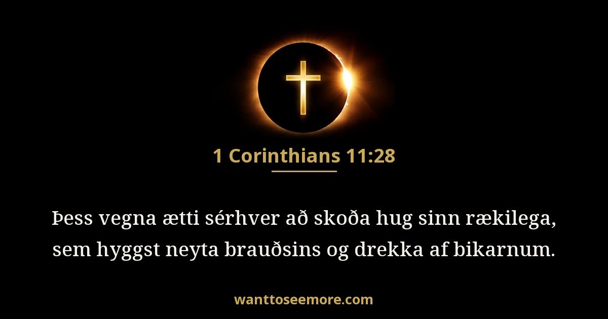 1 Corinthians 11:28