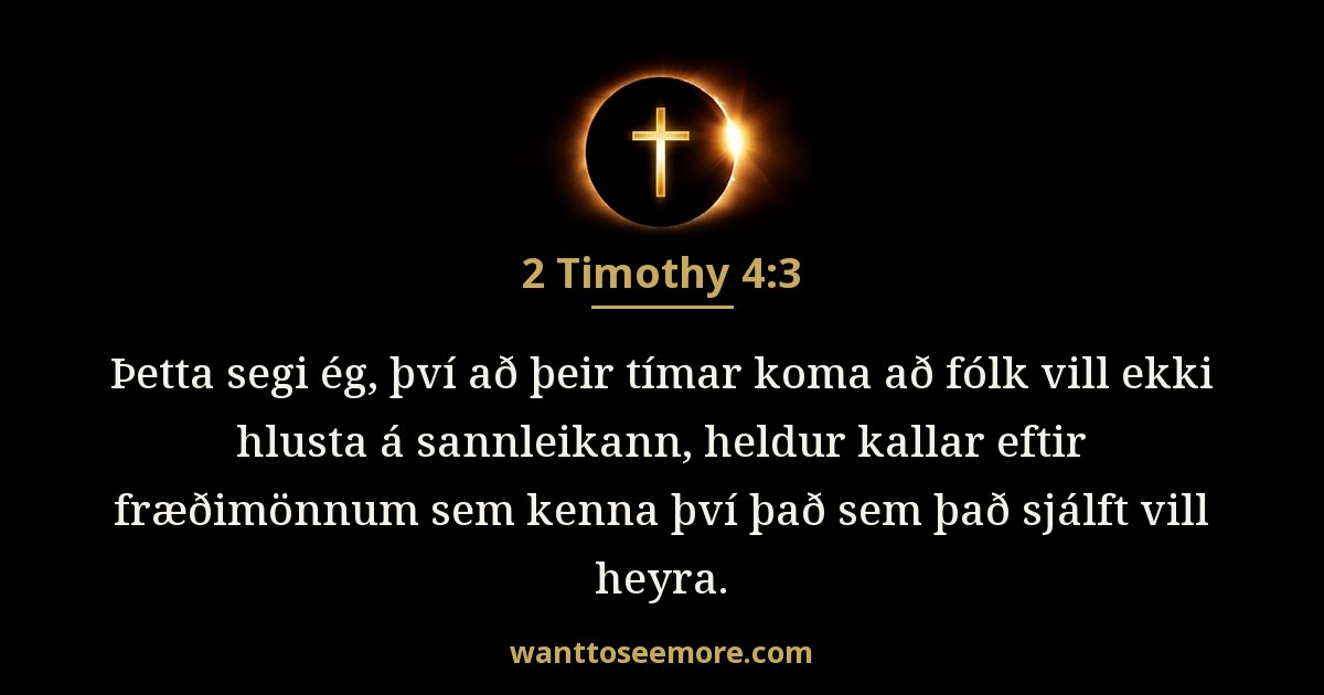 2 Timothy 4:3