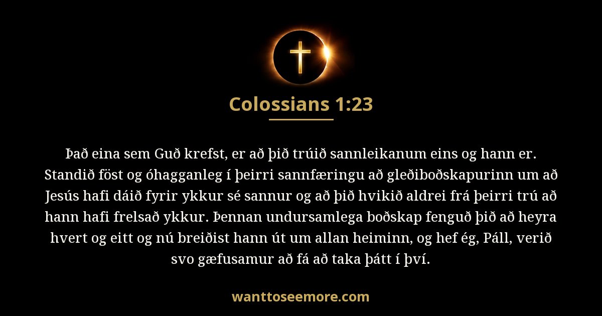 Colossians 1:23